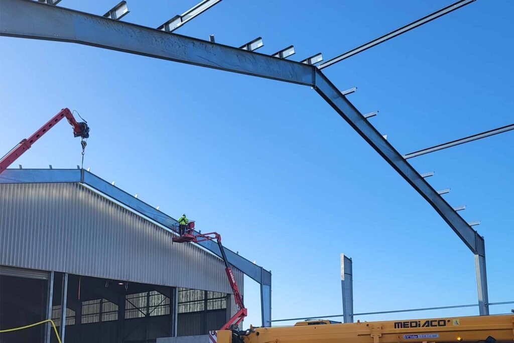 montage rapide bâtiment logistique